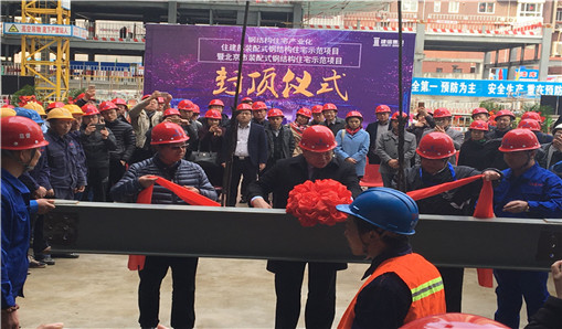 天津奧特浦斯機電設(shè)備有限公司受邀參加北京建誼成壽寺項目封頂儀式